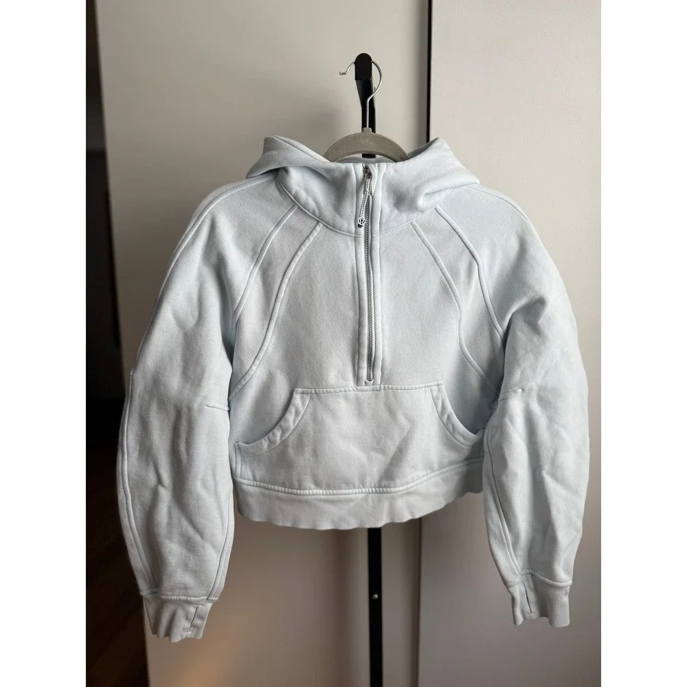 Lululemon‎ Scuba Oversized Half-Zip Hoodie / Size XS/S / Sheer Blue
